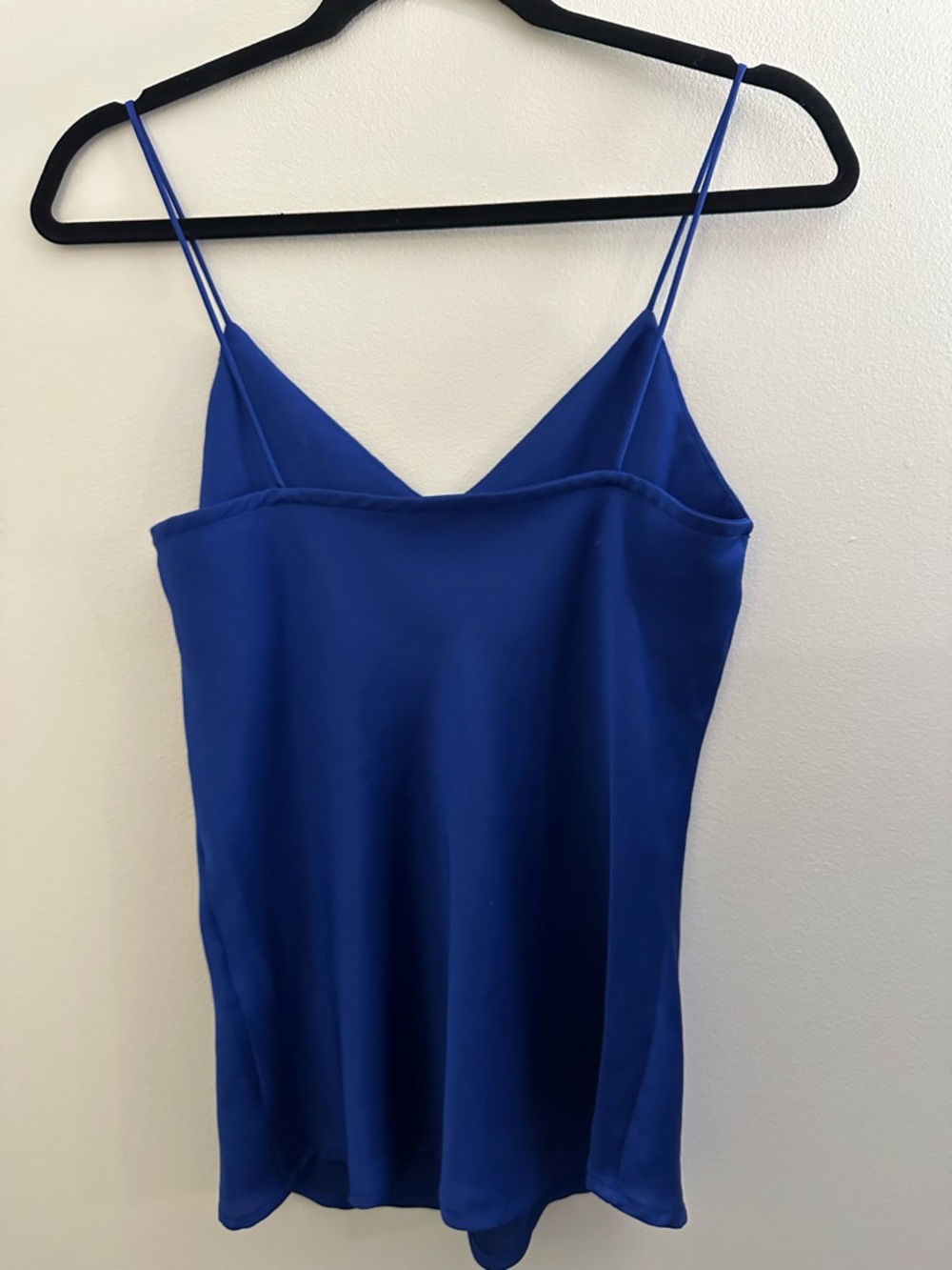 Chico's Royal Blue Satin Cami Tank Top - Size S (Chico's) / US M - Picture 2 of 3